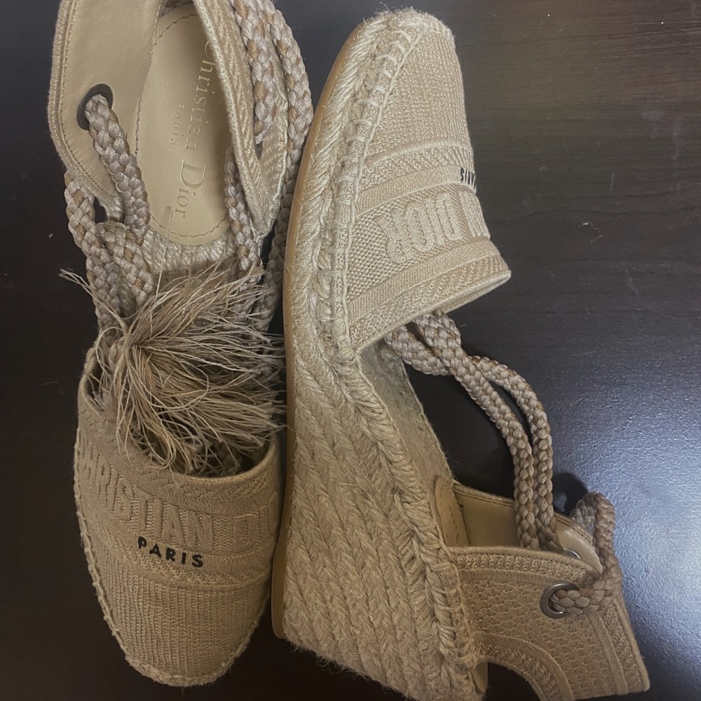 Shoes Christian Dior Granville Wedge Espadrilles